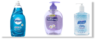 Dish Soap, Hand Soap and Hand Sanitizer
